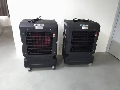 16 吋無段式水冷扇：室內並排兩台