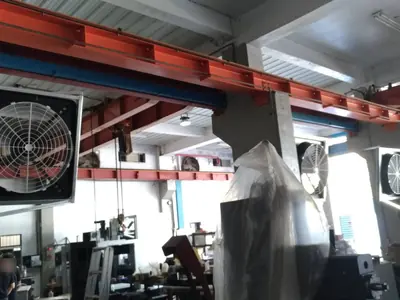 36 吋吊掛軸流扇：機台區牆面安裝