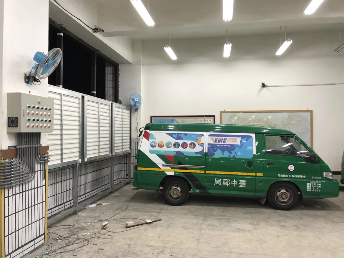 台中英才郵局車間通風降溫完工實績